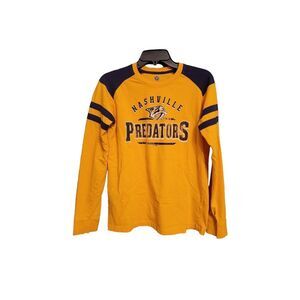 Nashville Prediators Hockey long sleeve Jersey T-Shirt‎ men's Medium